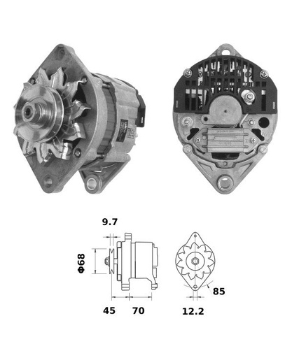 [ISKRIA0328] Alternator Mahle MG520  14V - 65 A