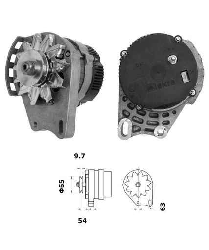 [ISKRIA0355] Alternator Mahle MG608  14V - 55 A