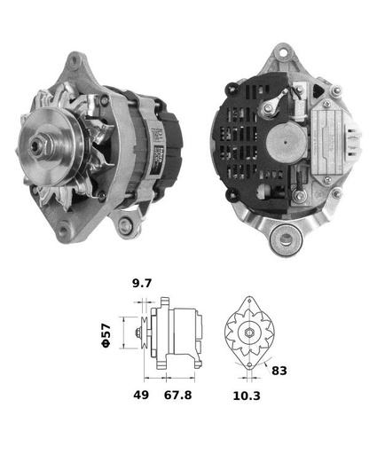 [ISKRIA0469] Alternator Mahle MG190  14V - 70 A