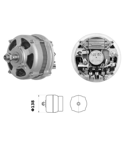 [ISKRIA0484] Alternateur Mahle MG607  14V - 80 A