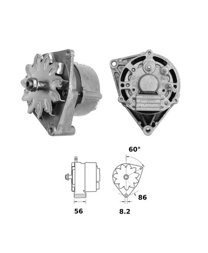 [ISKRIA0507] Alternator Mahle MG517  14V - 33 A