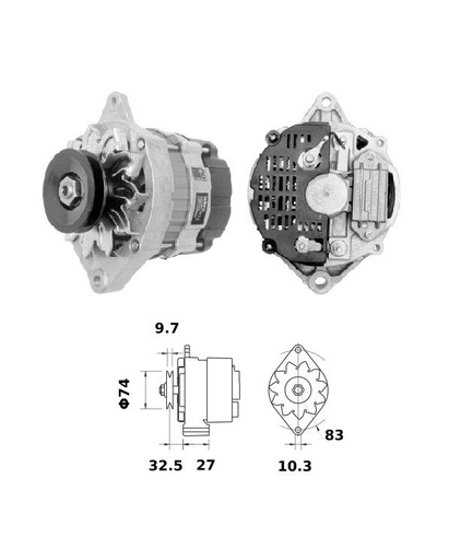 [ISKRIA0513] Alternator Mahle MG479  14V - 65 A