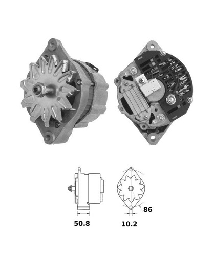 [ISKRIA0595] Alternator Mahle MG279  14V - 65 A