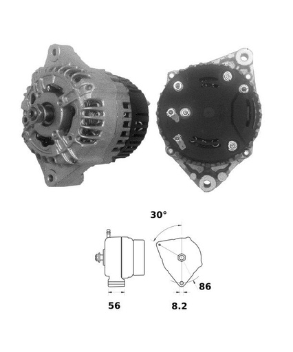 [ISKRIA0667] Alternator Mahle MG354  14V - 85 A