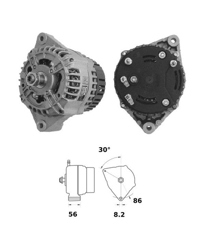 [ISKRIA0675] Alternator Mahle MG177  14V - 95 A