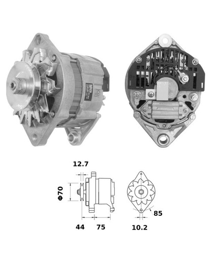 [ISKRIA0717] Alternator Mahle MG86  14V - 70 A