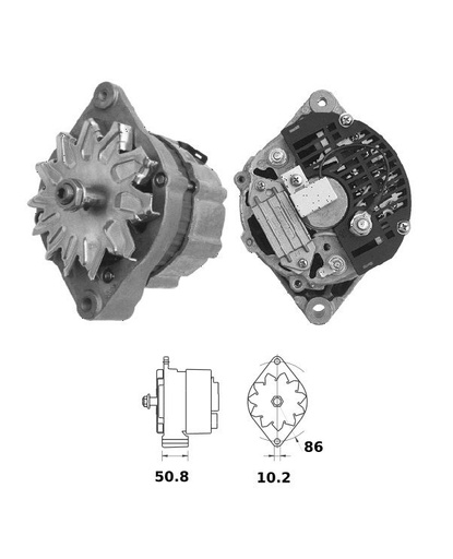 [ISKRIA0759] Alternator Mahle MG84  28V - 50 A