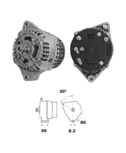 [ISKRIA0925] Alternator Mahle MG178  14V - 120 A