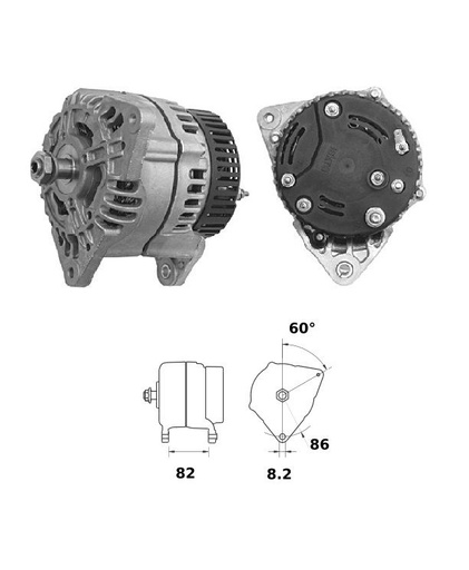 [ISKRIA0970] Alternator Mahle MG308  14V - 120 A