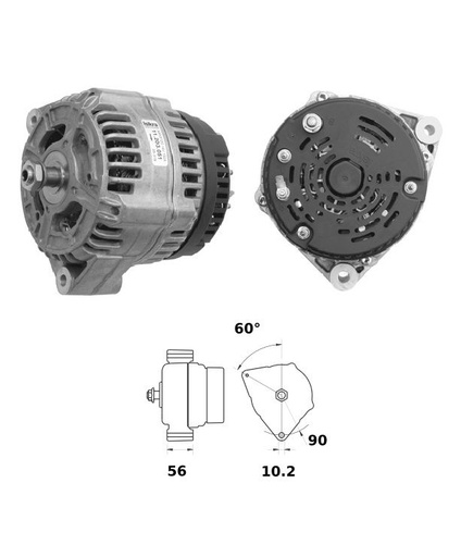 [ISKRIA1031] Alternator Mahle MG570  28V - 80 A