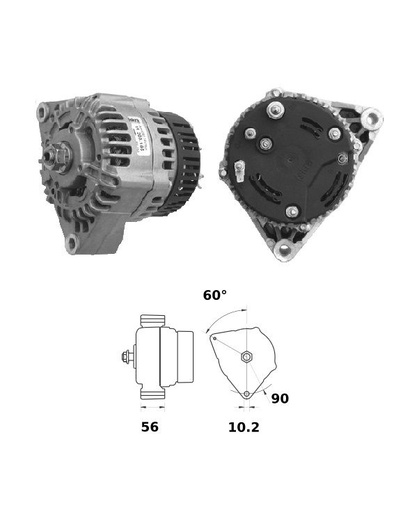 [ISKRIA1052] Alternator Mahle MG329  14V - 90 A