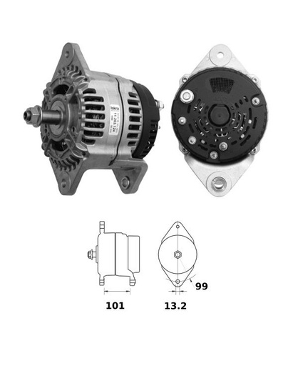 [ISKRIA1058] Alternator Mahle MG490  14V - 150 A