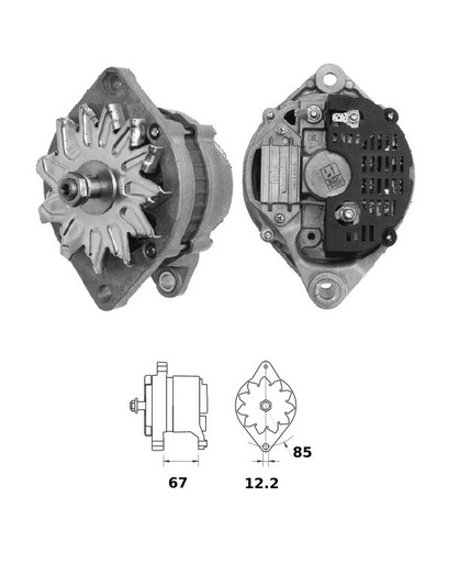 [ISKRIA1152] Alternator Mahle MG540  14V - 80 A
