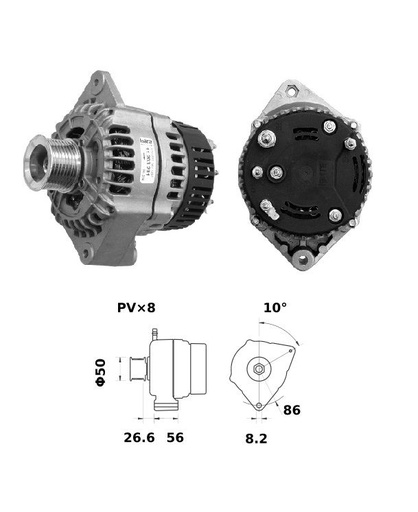 [ISKRIA1161] Alternator Mahle MG339  14V - 120 A