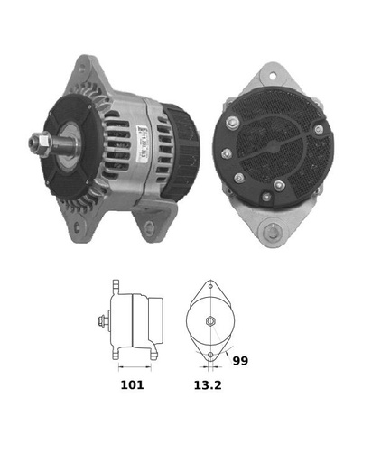 [ISKRIA1169] Alternator Mahle MG575  14V - 150 A