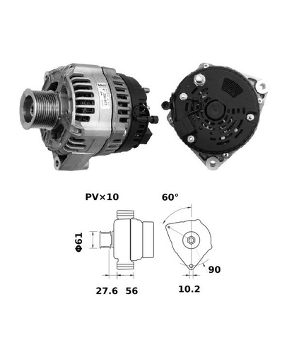 [ISKRIA1198] Alternator Mahle MG30  14V - 150 A