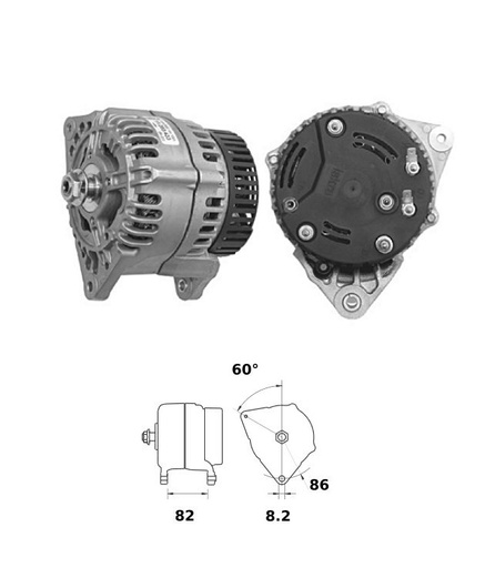 [ISKRIA1204] Alternateur Mahle MG560  14V - 100 A