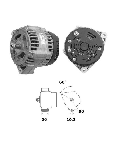 [ISKRIA1215] Alternator Mahle MG29  14V - 200 A