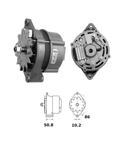 [ISKRIA1348] Alternator Mahle MG233  14V - 95 A