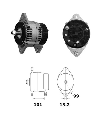 [ISKRIA1349] Alternator Iskra 14V - 175 A