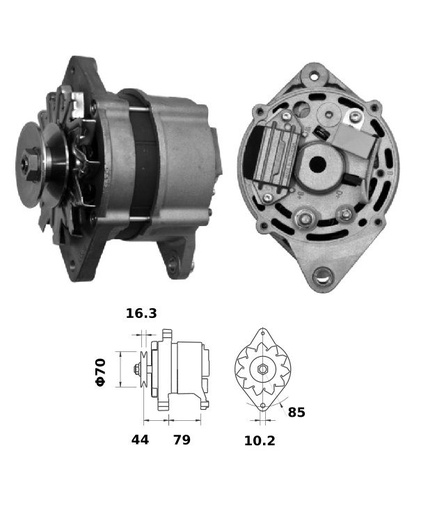 [ISKRIA1351] Alternator Mahle MG502  14V - 95 A