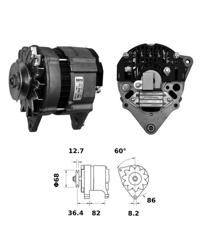 [ISKRIA1373] Alternator Mahle MG550  14V - 65 A