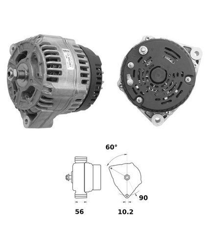 [ISKRIA1417] Alternator Mahle MG468  14V - 175 A
