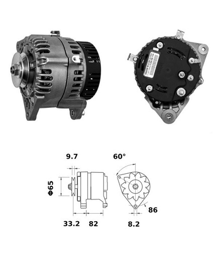 [ISKRIA1479] Alternateur Iskra  12V - 80 A