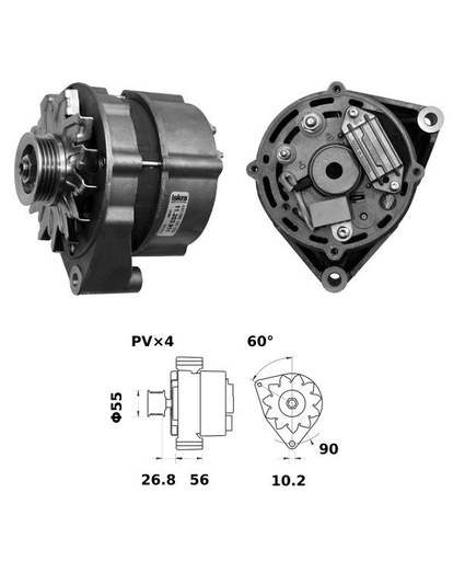 [ISKRIA1485] Alternator MAhle MG5  14V - 100 A