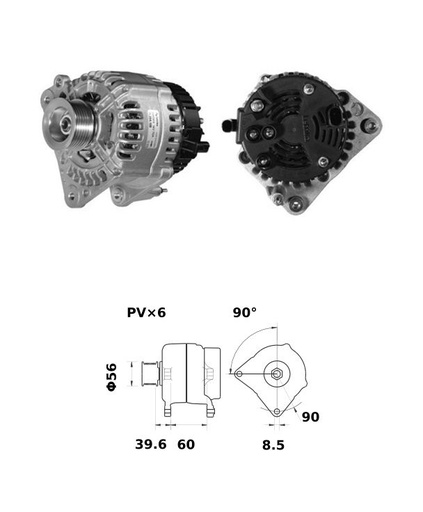 [ISKRIA1528] Alternator Iskra  12V - 70 A