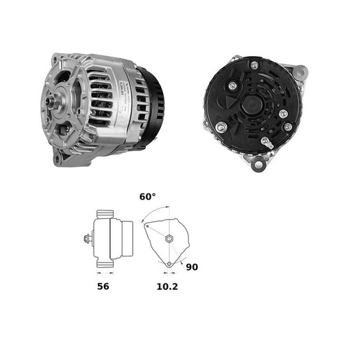 [ISKRIA1545] Alternator Mahle MG467  14V - 150 A