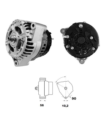 [ISKRIA1547] Alternator Mahle MG613  14V - 200 A