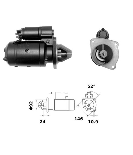 [ISKRIS0624] Starter Iskra  2,7 Kw - 12V - 10T