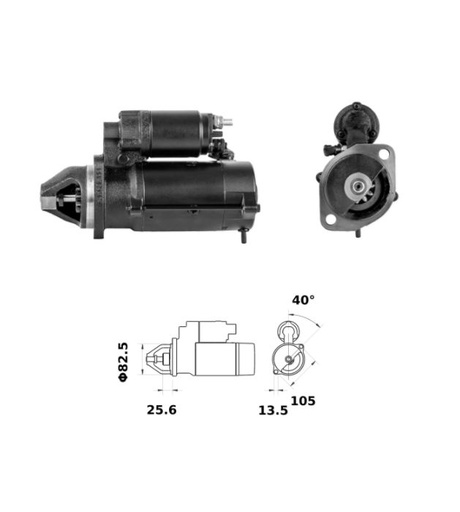 [ISKRIS1450] Starter Mahle MS738 3,2 Kw - 12V - 10T
