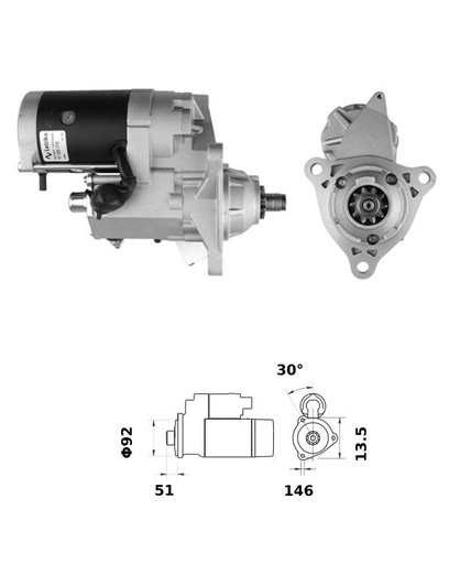 [ISKRIS9154] Démarreur Iskra  5,5 Kw - 24V - 10D