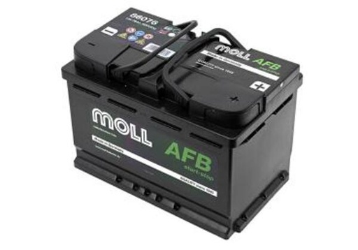[MOLL86076] Batterie AFB 76Ah - 278x175x190 - Plus à droite