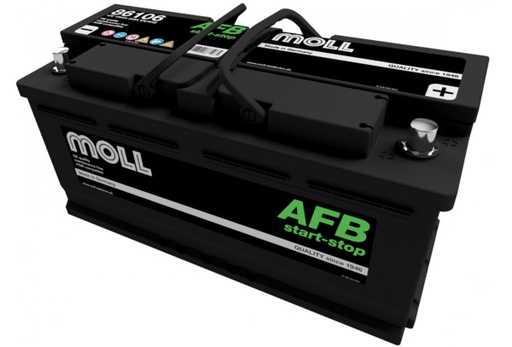 [MOLL86106] Batterij AFB 106Ah - 394x175x190 - Plus rechts