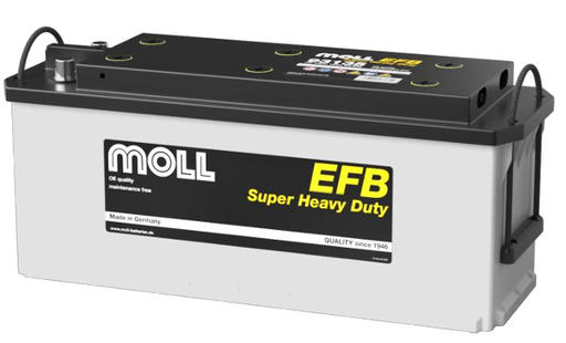 [MOLL93135] Batterij EFB 135AH - 514x175x210 - Plus links (=635.43A)