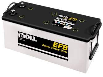 [MOLL93140] Batterij EFB 140AH - 513x189x223 - Plus links (=640.20A)