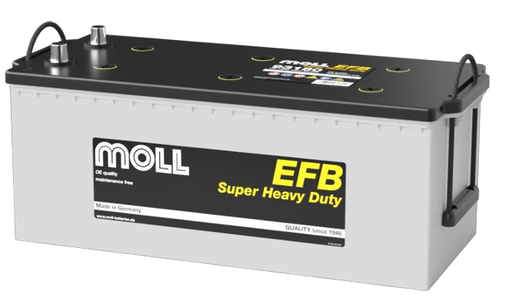 [MOLL93180] Batterij EFB 180AH - 513x223x223 - Plus links (=680.32A) 