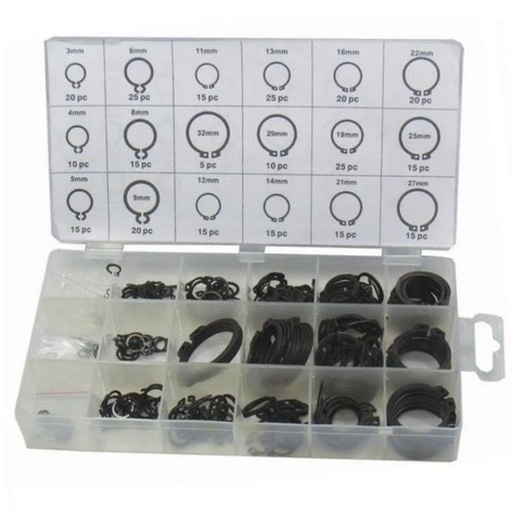 [PACAFD-1021] Assortiment circlips ext. 127 Pcs