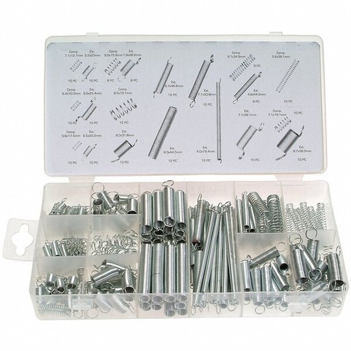 [PACAFD-6006] Assortiment de ressorts traction & compression 200 pcs