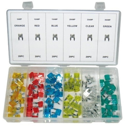[PACAFD-6059] Assortiment mini zekeringen - 120 st