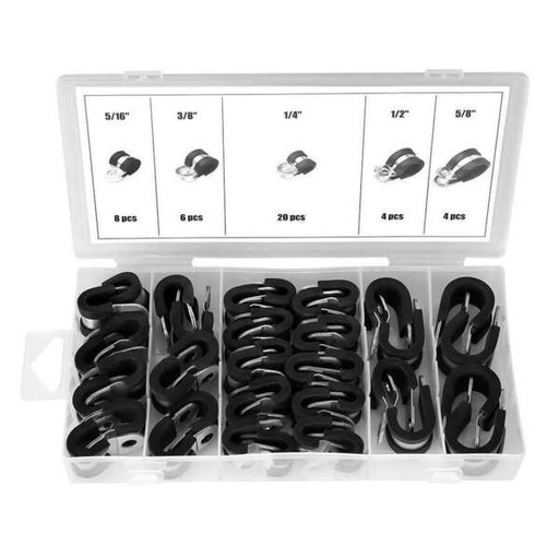 [PACAFD-6078] Assortiment leidingklemmen 42-delig