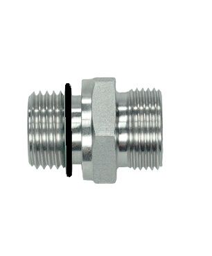 [RAST7507-L1204] Rechte koppeling mannelijk (12L - M18x1,5) x mannelijk (1/4" BSP) met o-ring 