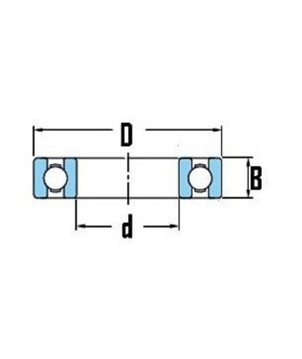 [SKFF626-2RS] Enkelrij.diepgroeflager