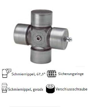 [WALT21.00.141] Kruis 27x75 met smeernippel lateraal