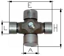 [WALT21.06.00] Kruis 27x75 - 24x91 met smeernippel centraal