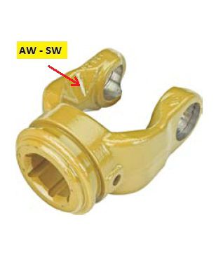 [WALT26.13.110] Gaffel voor buis 37,0 x 51,0 (serie S4) AW 70°