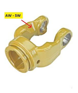 [WALT35.14.193] Mâchoire pour tube 48,0 x 57,5 (serie 2a) AW 70° - SW 120°